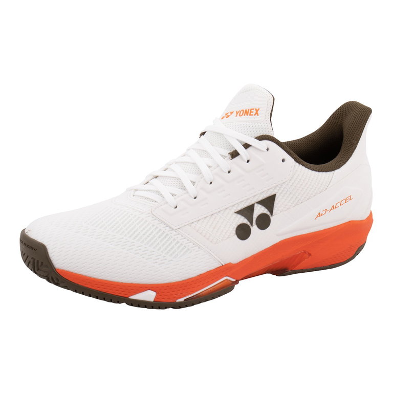 Yonex Tennisschuhe Power Cushion AD-ACCEL Allcourt/Leichtigkeit 2025 weiss/orange Herren